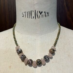 Semi-precious gemstone bead necklace PBG